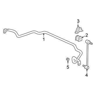 Honda OE - Front Suspension - Stabilizer Bar & Components