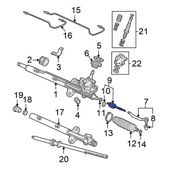 Honda OE - Outer Steering Tie Rod End