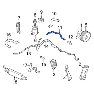 Honda OE - Power Steering Return Hose