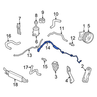 Honda OE - Power Steering Pressure Hose