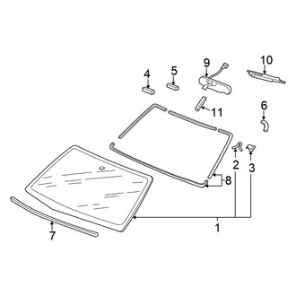 Honda OE - Windshield - Glass