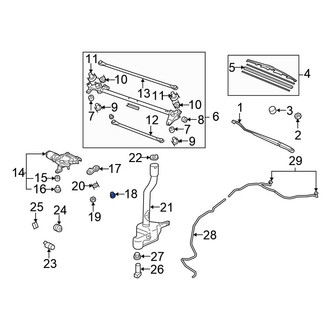 Honda OE - Left Wiper Linkage Seal