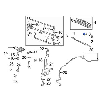 Honda OE - Wiper Arm Cap