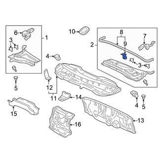 Honda OE - Hood Seal Clip