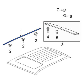 Honda OE - Left Roof Molding