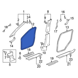 Honda OE - Front Left Door Seal