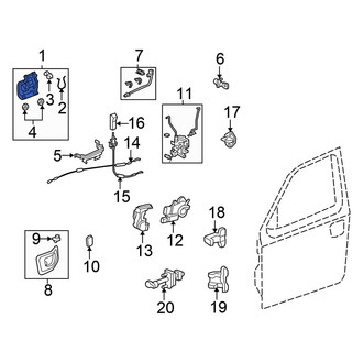 Honda OE - Front Right Outer Exterior Door Handle