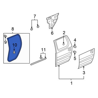 Honda OE - Rear Left Door Seal
