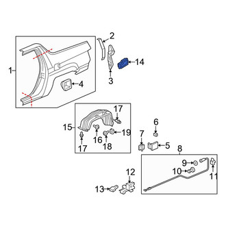Honda OE - Rear Quarter Panel Vent