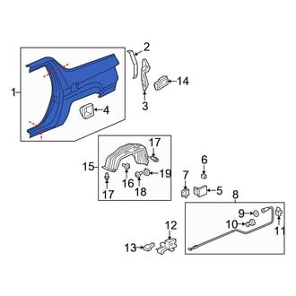 Honda OE - Rear Left Outer Quarter Panel