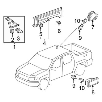 Honda OE - Quarter Panel - Interior Trim (Cargo Box)