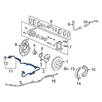 Honda OE - Rear Left ABS Wheel Speed Sensor