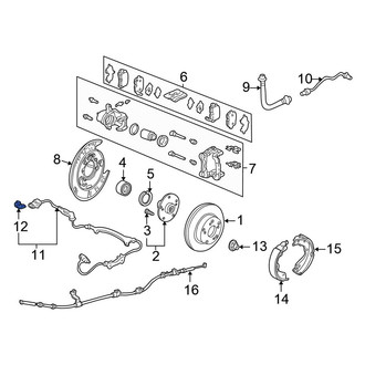Honda OE - Rear ABS Wheel Speed Sensor Retainer