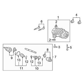 Honda OE - Rear Suspension - Axle & Differential