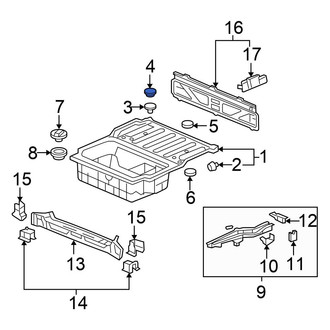 Honda OE - Rear Floor Plug