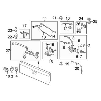Honda OE - Tail Gate - Gate & Hardware