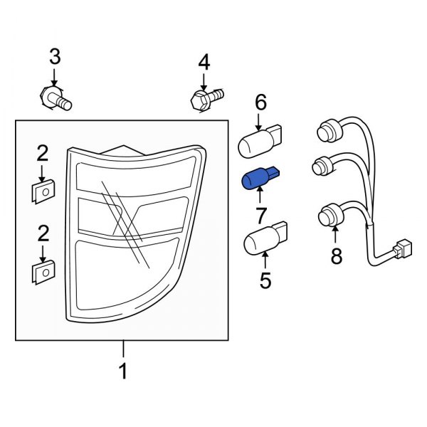 Honda OE 33506SJ6004 Tail Light Bulb