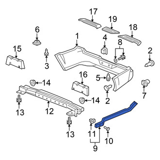 Honda OE - Rear Left Bumper Guide