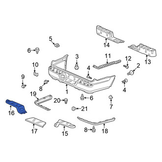 Honda OE - Rear Left Bumper Step Pad