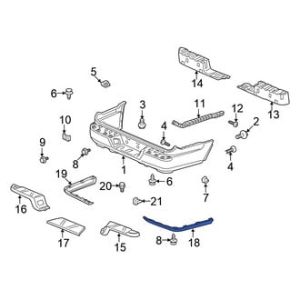 Honda OE - Rear Right Lower Spoiler
