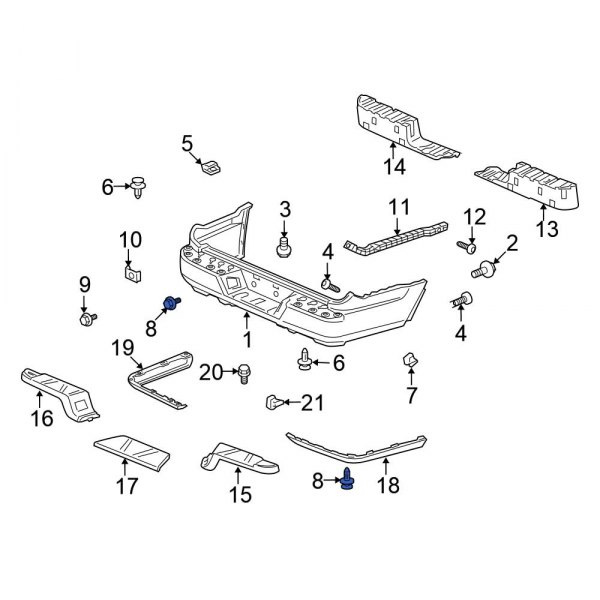 Bumper Cover Bolt