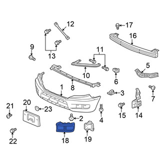Honda OE - Front Right Bumper Corner Cover