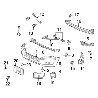Honda OE - Front Bumper - Bumper & Components