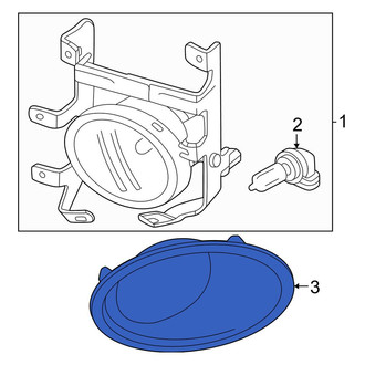Honda OE - Front Left Fog Light Trim