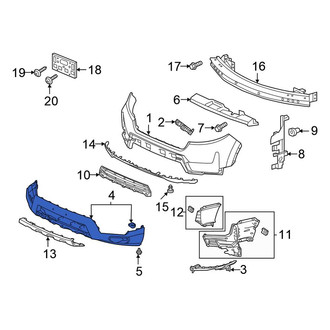 Honda OE - Front Lower Bumper Cover