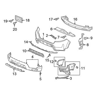 Honda OE - Front Bumper & Grille - Bumper & Components