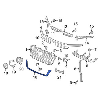 Honda OE - Front Lower Grille Molding