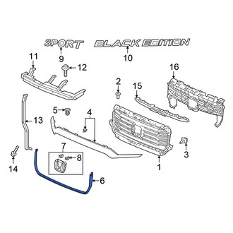Honda OE - Front Lower Grille Molding