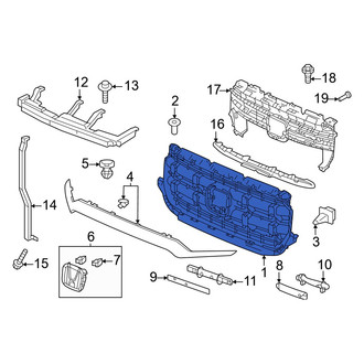 Honda OE - Front Upper Grille