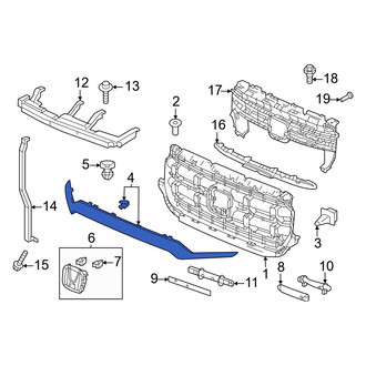 Honda OE - Front Upper Grille Molding