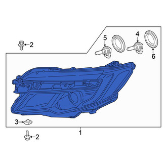 Honda OE - Front Left Headlight Assembly