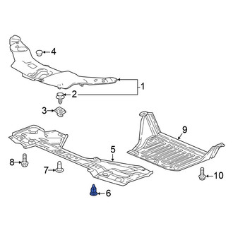 Honda OE - Radiator Support Splash Shield Clip