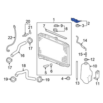 Honda OE - Upper Radiator Mount Bracket