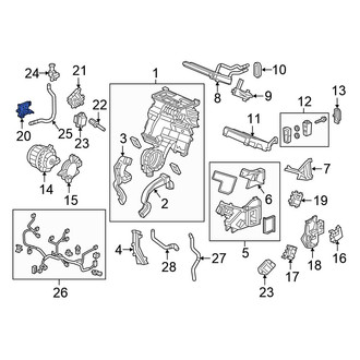 Honda OE - Front Left HVAC Blend Door Actuator
