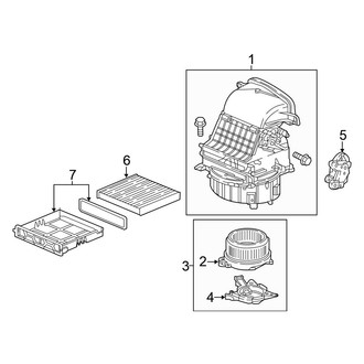 Honda OE - Air Conditioner & Heater - Blower Motor & Fan