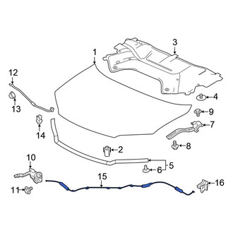 Honda OE - Front Hood Release Cable