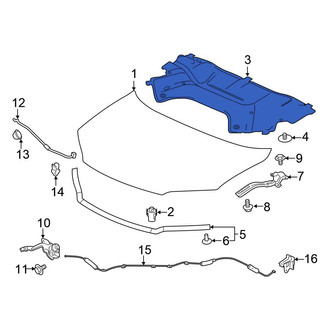 Honda OE - Front Hood Insulation Pad