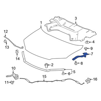 Honda OE - Front Right Hood Hinge