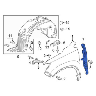 Honda OE - Front Left Fender Insulator