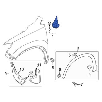 Honda OE - Front Right Fender Molding
