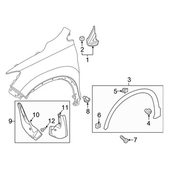 Honda OE - Rear Mud Flap Kit