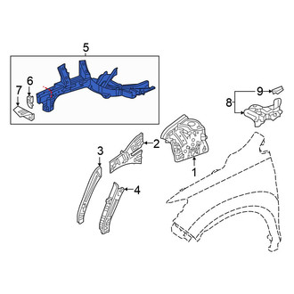 Honda OE - Front Right Frame Side Member Assembly