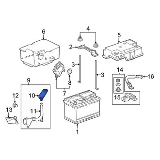 Honda OE - Upper Battery Vent Tube