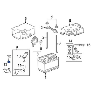 Honda OE - Battery Vent Tube Clip