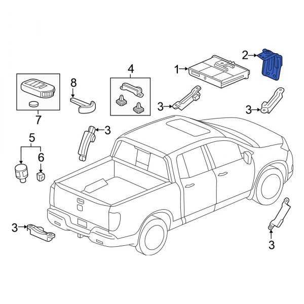 Keyless Entry Module Bracket