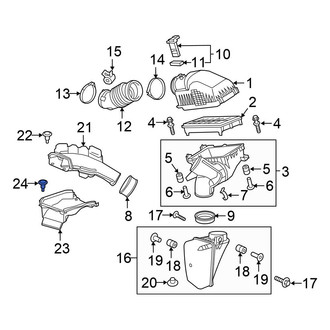 Honda OE - Engine Air Intake Hose Clip